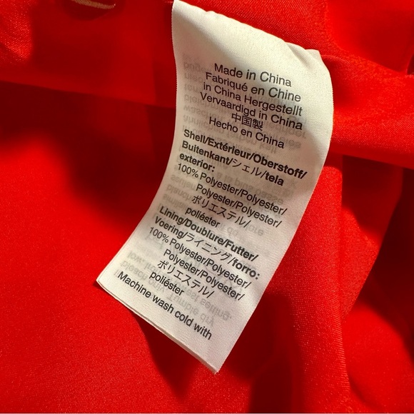 NWT Madewell ‘Button-Wrap Dress in Daisy Society’ in “Retro Stripe Lipstick Red” - Picture 13 of 16